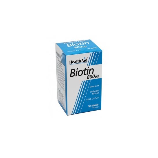 Biotina de ajuda de saúde 800 microgramas 30 comprimidos