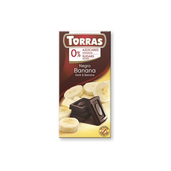 Torras Chocolate Preto com Banana 75g