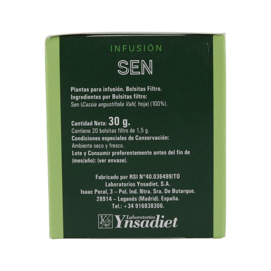 Infusão de Ynsadiet de filtros sen 20