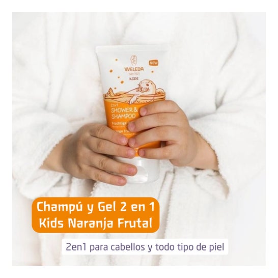 Weleda Kids Shampoo e Gel Laranja 2em1 150ml