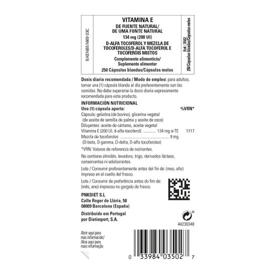 Pérolas Solgar Vit E 200ui 13570