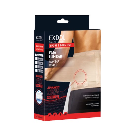 Exdol Cinturão Elastic Breathable beige T-XL 1ud