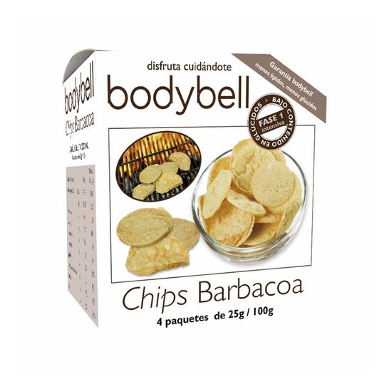 BodyBell Chips Barbacoa Bio 4x25g