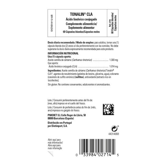 Solgar Tonalin Cla 60 pérolas