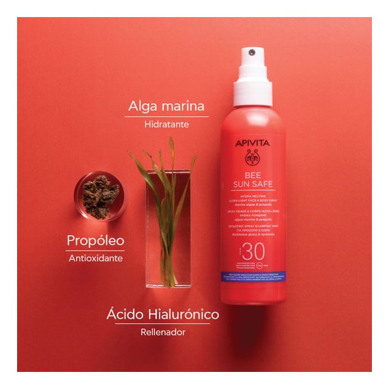 Apivita Bee Sun Safe Spray Hydra Melting Ultra Ligero Facial & Corporal SPF30 200ml