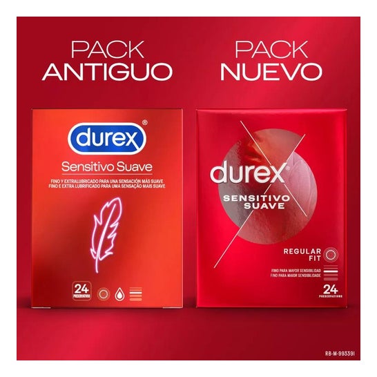 Durex™ Sensitivo Suave Easy-On preservativos 24uds Durex™ Sensitivo Suave Easy-On preservativos 24uds