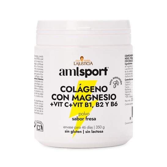 Colageno Con Magnesio + Vit C + Vit B1, B2 Y B6 Sabor Fresa 350