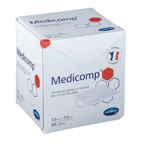 Medicomp Comp St7,5X7,5 2 50 T