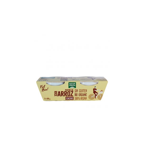 Naturgreen Sobremesa Orgânica De Arroz E Cacau (2x125 G)