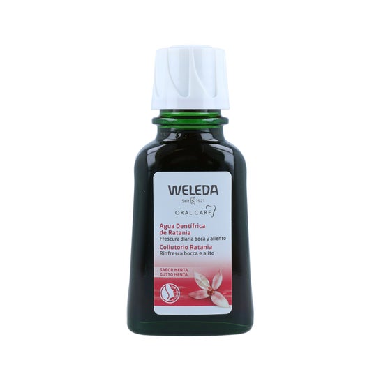 Água Weleda detanfrica de ratania 50ml