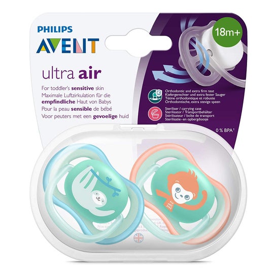 Philips Avent Pacifiers Animais Neutral +18 Meses 2 peças