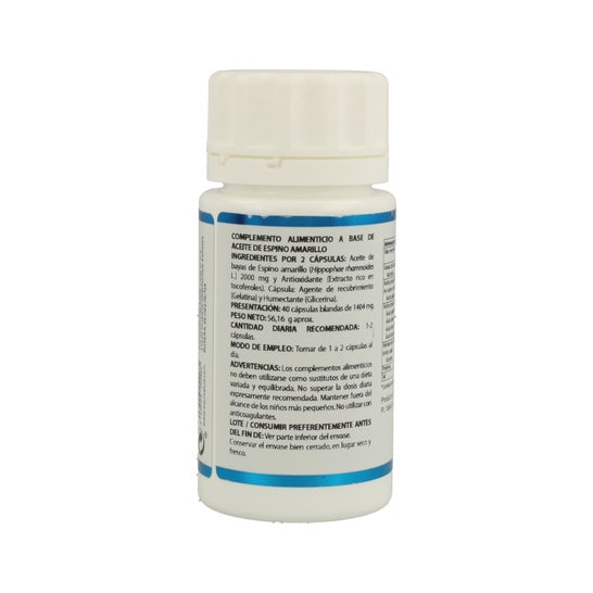 Equisalud Sea buckthorn óleo de baga Omega 7 30 pérolas