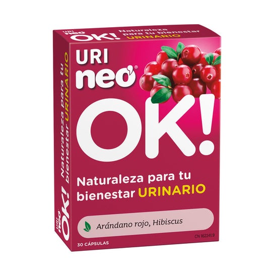 Uri-Neo ™ Vermelho Cranberry 500mg 30cáps