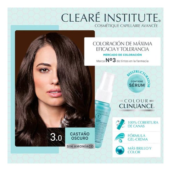 Cleare Institute Colour Clinuance Corante Permanente 30 Dark Brown 170ml Cleare Institute Colour Clinuance Corante Permanente 30 Dark Brown 170ml
