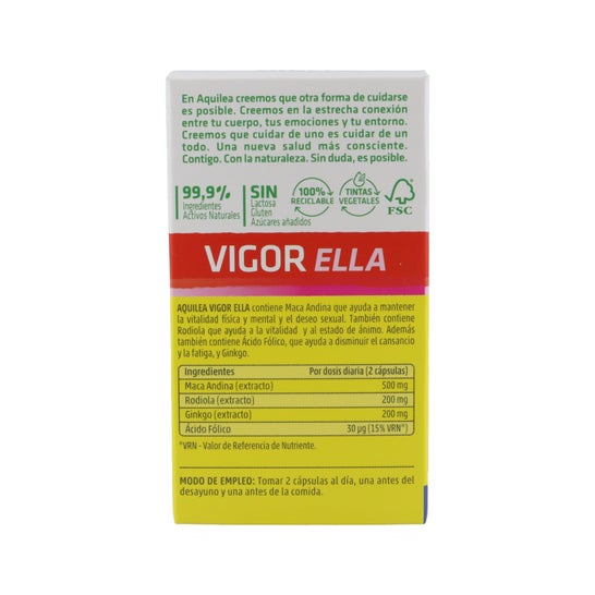 Aquilea Vigor Ella Maca Andina e Rodiola 60caps