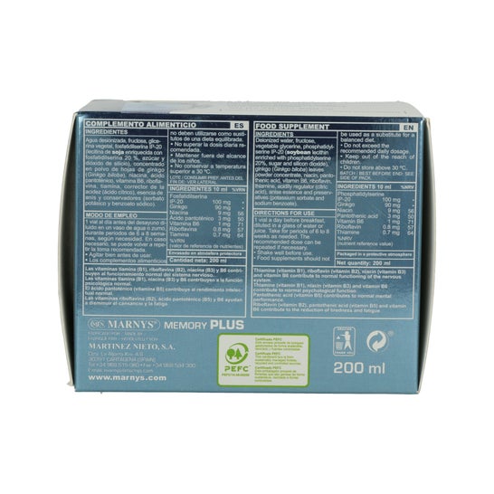Marnys Memory Plus Vials 20x10ml