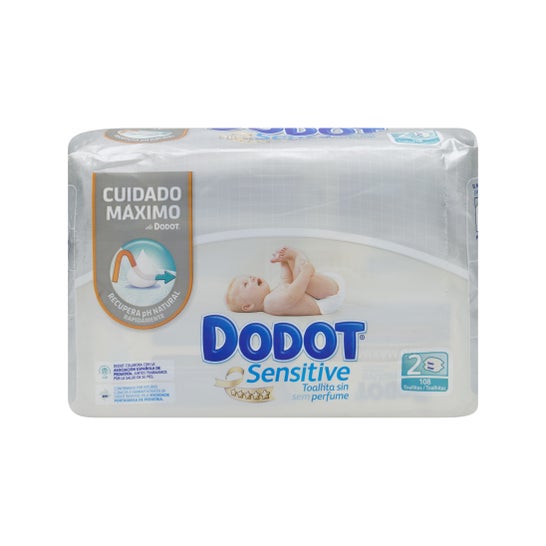 Dodot Sensitive toalhitas 108uds