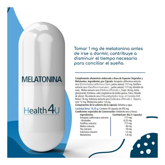 H4U Melatonina 545mg 30Caps