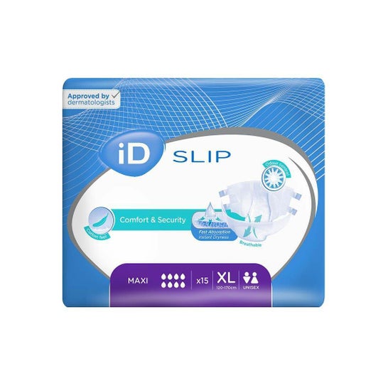 iD Slip Pañales Adultos Maxi Talla XL 15uds