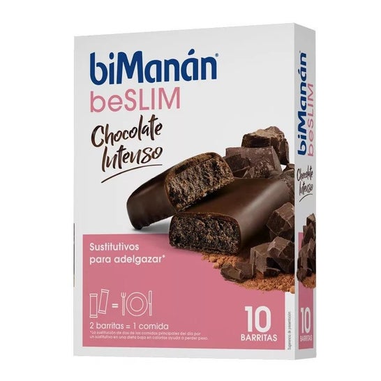 biManán Barritas Chocolate Intenso 10Ud biManán Barritas Chocolate Intenso 10Ud