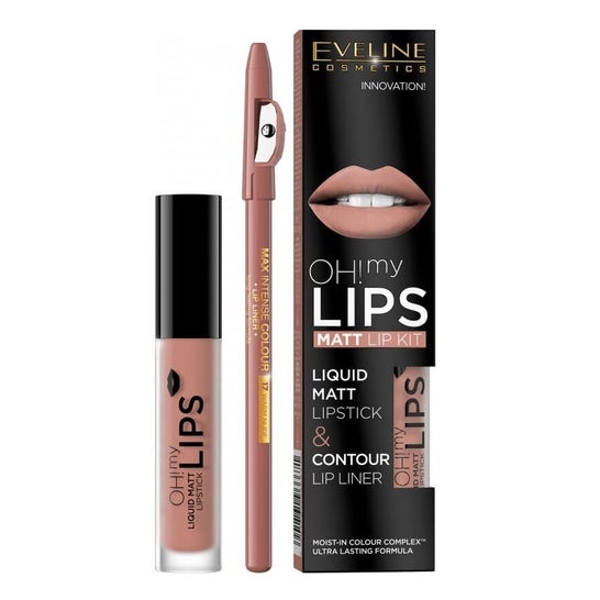 Eveline Cosmetics Oh My Lips Matt Lip Kit 01 Neutral Nude