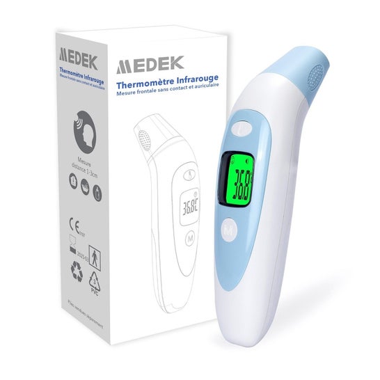 Medek Thermometre IR Frontal et Auriculaire Medek,  (Código PF )