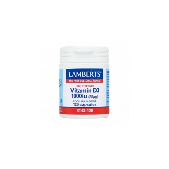 Lamberts Vit D3 1000 Iu 120 Cap
