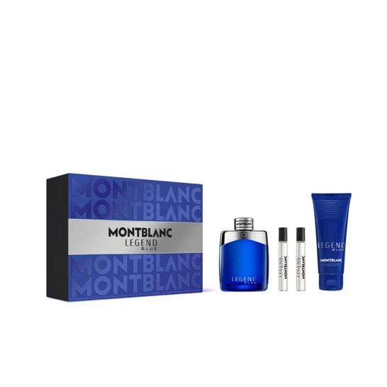 Montblanc Legend Blue Conjunto Perfume 100 ml + Mini 2x7.5 ml + Gel 100 ml