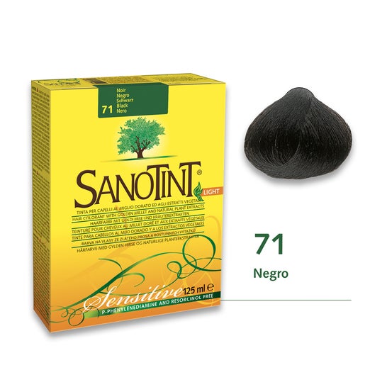 Santiveri Sanotint Tinte Sensitive 71 Preto 125ml