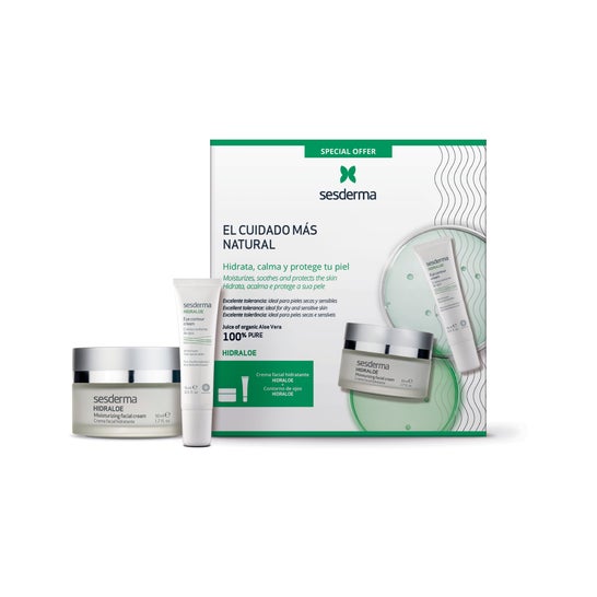 Sesderma Hidraloe Pack Creme Facial + Creme para o Contorno dos Olhos