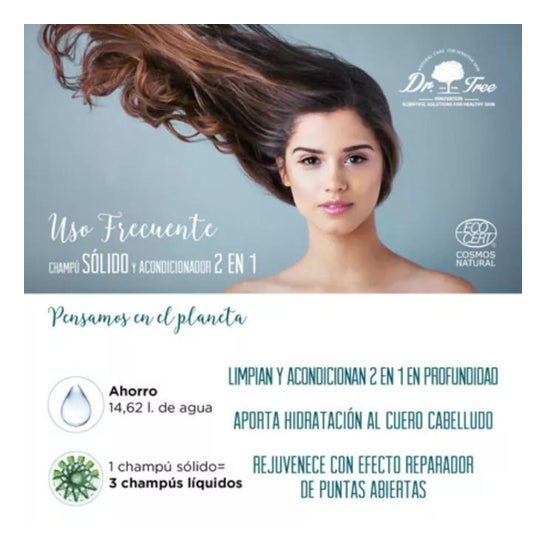 Dr. Tree Solid Shampoo 2 Em 1 Uso Frequente 75g Dr. Tree Solid Shampoo 2 Em 1 Uso Frequente 75g