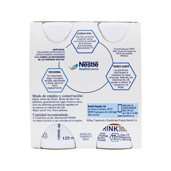 Nestlé Meritene Beba chocolate 4x125ml