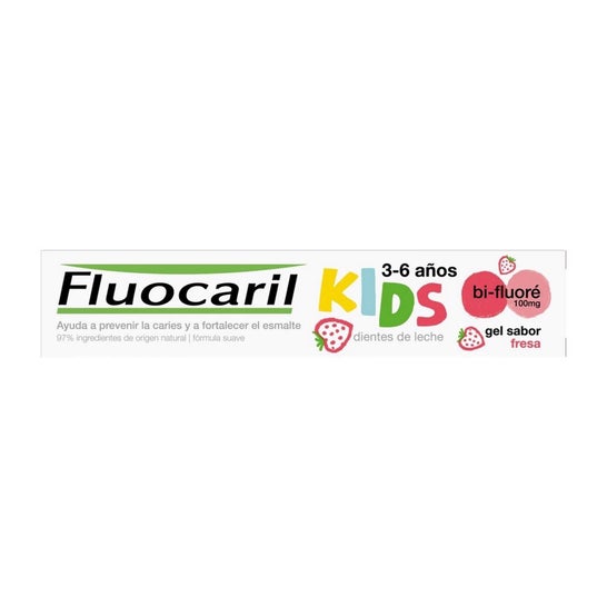 Fluocaril Kids Gel 3-6 Anos Morango 50ml