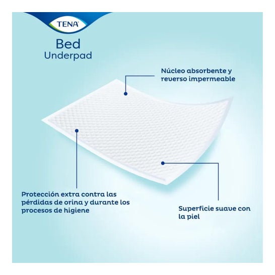 Cama de Protetor de Cama Tena Super 60x90 35u Cama de Protetor de Cama Tena Super 60x90 35u