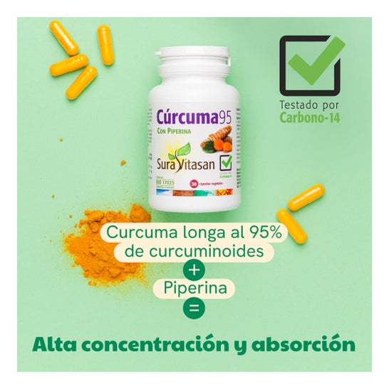 Sura Vitasan Cúrcuma 95 90 cápsulas