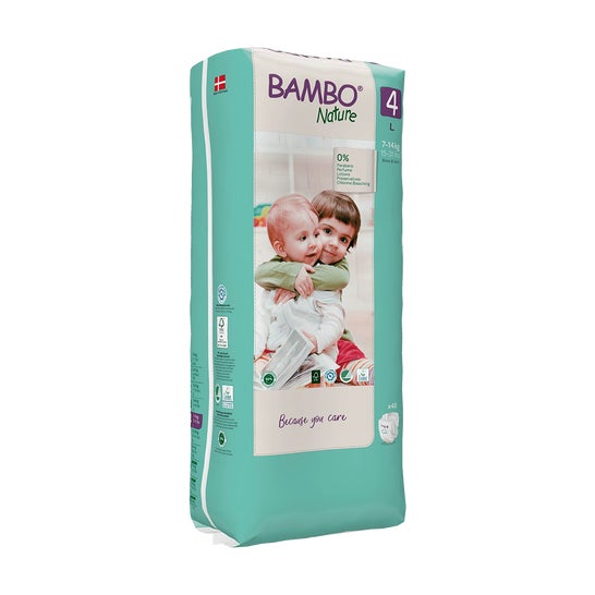 Bambo Nature Nappy Tamanho 4 L 48 peças