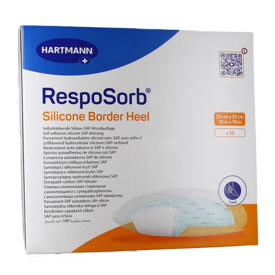 Hartmann RespoSorb Borda de Silicone Calcanhar 25 x 25 cm 10 unid.