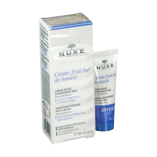 Nuxe Duo Crème Fraîche De Beauté Crème Riche Hydratante 48H