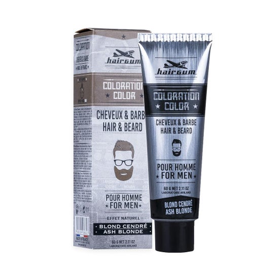 Hairgum Coloração de Barba e Cabelo 6.1 Louro Cinza 60 g