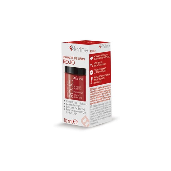 Farline Verniz de Unhas Vermelho 10 ml
