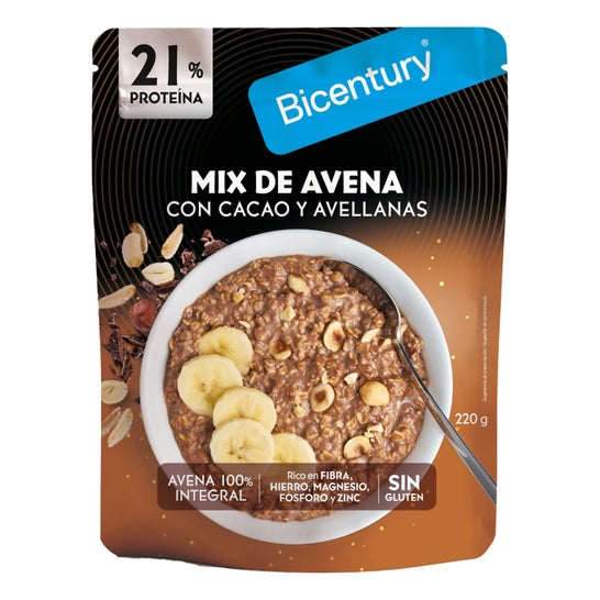 Bicentury Mistura de Aveia com Cacau e Avelãs 220 g