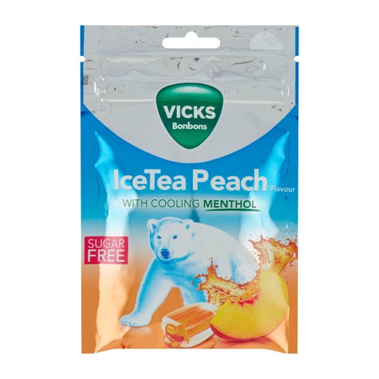 Vicks Bombons Ice Tea Pêssego 72g
