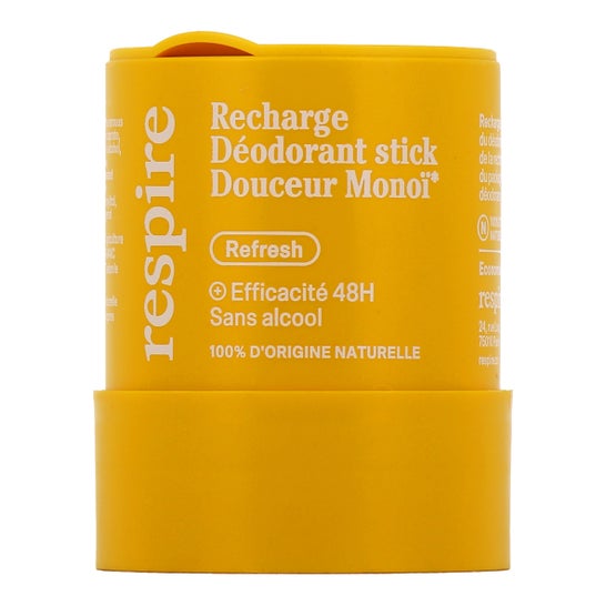 Respire Recarga Desodorizante Stick Suave Monoï Bio 50 g