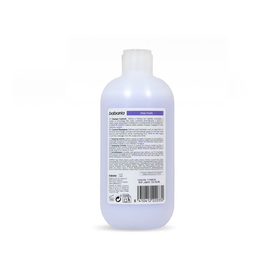 Babaria Only Curls Control Shampoo Cabelo Cacheado 500ml