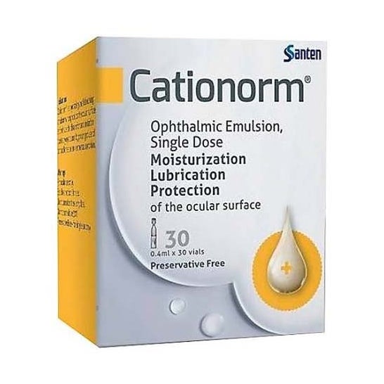 Santen Cationorm Eyedrops Emulsão 0.4 ML 30 Dose única