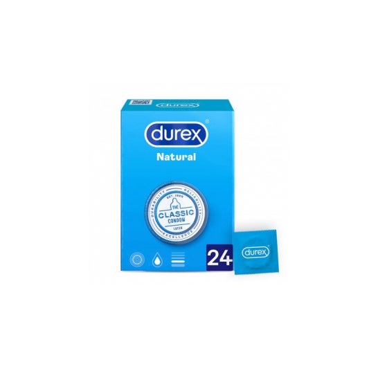 Durex® Natural Plus Easy-On Preservativos 24 unids
