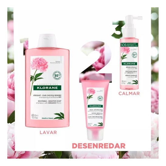 Klorane gel após champô com extrato de peônia 150ml Klorane gel após champô com extrato de peônia 150ml