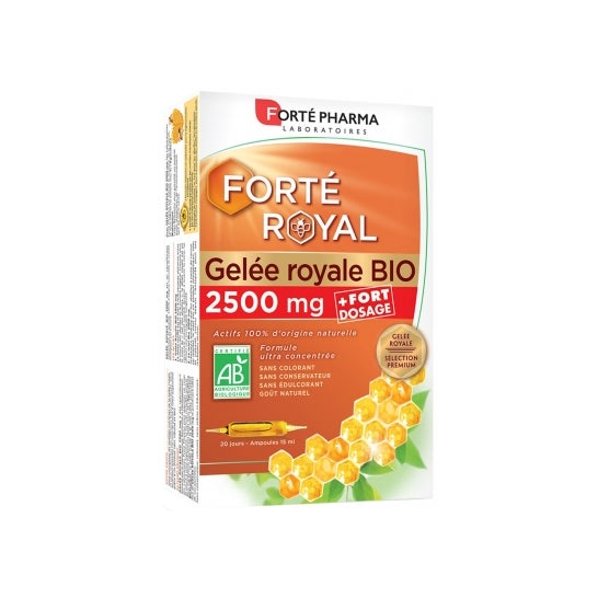 Forte Pharma Forté Royal Jelly Bio 2500mg 20 Ampolas