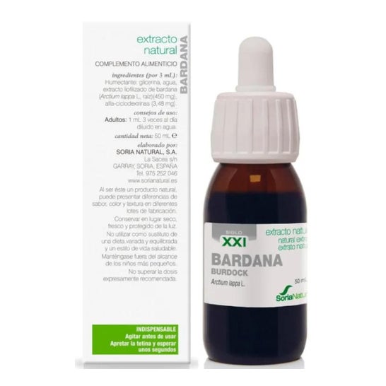 Soria Natural Ext. Glicerina de Bardana XXL 50ml Soria Natural Ext. Glicerina de Bardana XXL 50ml