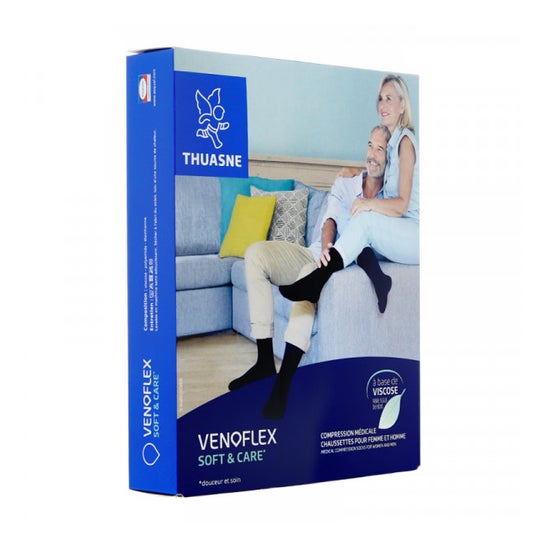 Thuasne Venoflex Soft & Care Class Socks Black T0N 1 Par Thuasne Venoflex Soft & Care Class Socks Black T0N 1 Par